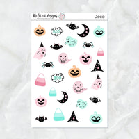 Pink Halloween Deco Variety Sticker Sheet