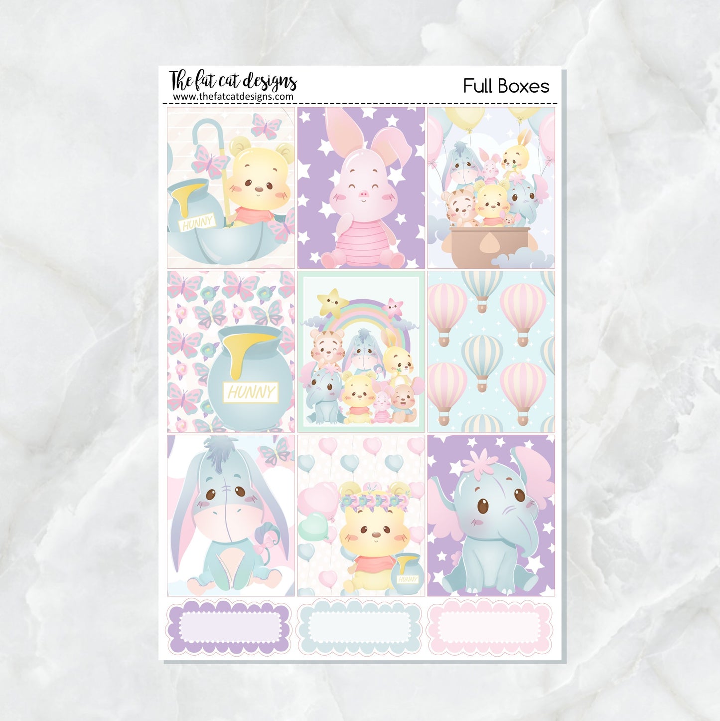 Pooh and Friends Planner Stickers Standard Weekly Kit