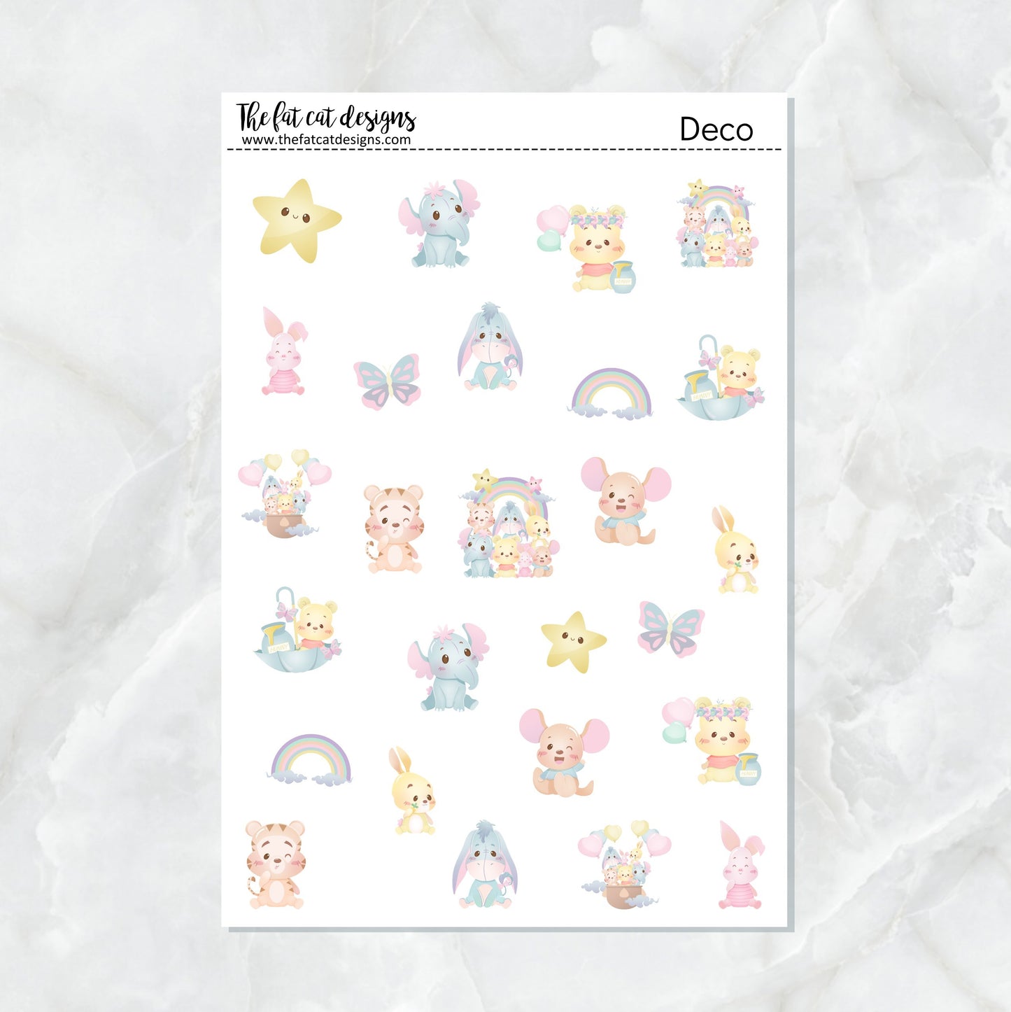 Pooh and Friends Planner Stickers Standard Weekly Kit