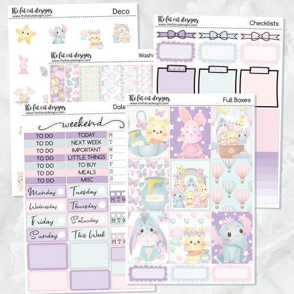 Pooh and Friends Planner Stickers Standard Weekly Kit