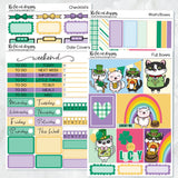 St. Patrick's Fun with Flora, Lily and Bud Planner Stickers Standard Weekly Kit