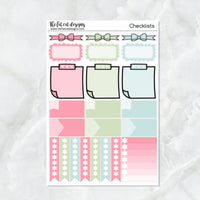 Flora Lily and Bud at the Strawberry Patch Planner Stickers Standard Weekly Kit