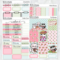 Flora Lily and Bud at the Strawberry Patch Planner Stickers Standard Weekly Kit