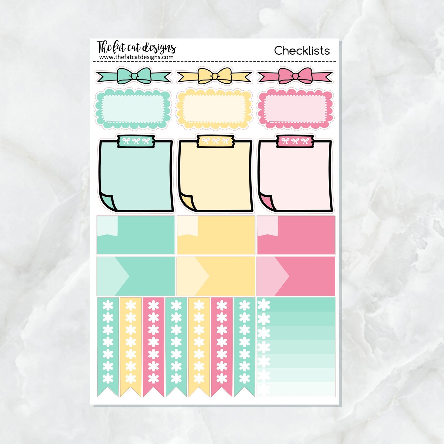 Summer Fun with Flora, Lily and Bud Planner Stickers Standard Weekly Kit