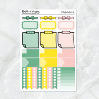 Summer Lemons Planner Stickers Standard Weekly Kit