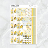 Sunflower Rainbows Planner Stickers Standard Weekly Kit