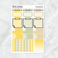 Sunflower Rainbows Planner Stickers Standard Weekly Kit