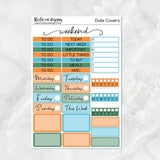 Tropical Vacation Planner Stickers Standard Weekly Kit