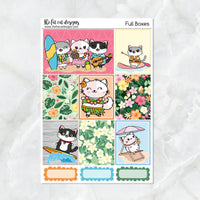 Tropical Vacation Planner Stickers Standard Weekly Kit