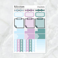 Winter Fun with Flora, Lily and Bud Planner Stickers Standard Weekly Kit