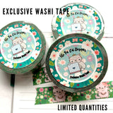 Flora the Cat Spring Blossoms Exclusive Washi Tape for  Happy Planner Recollections Plum Paper Travelers Notebooks