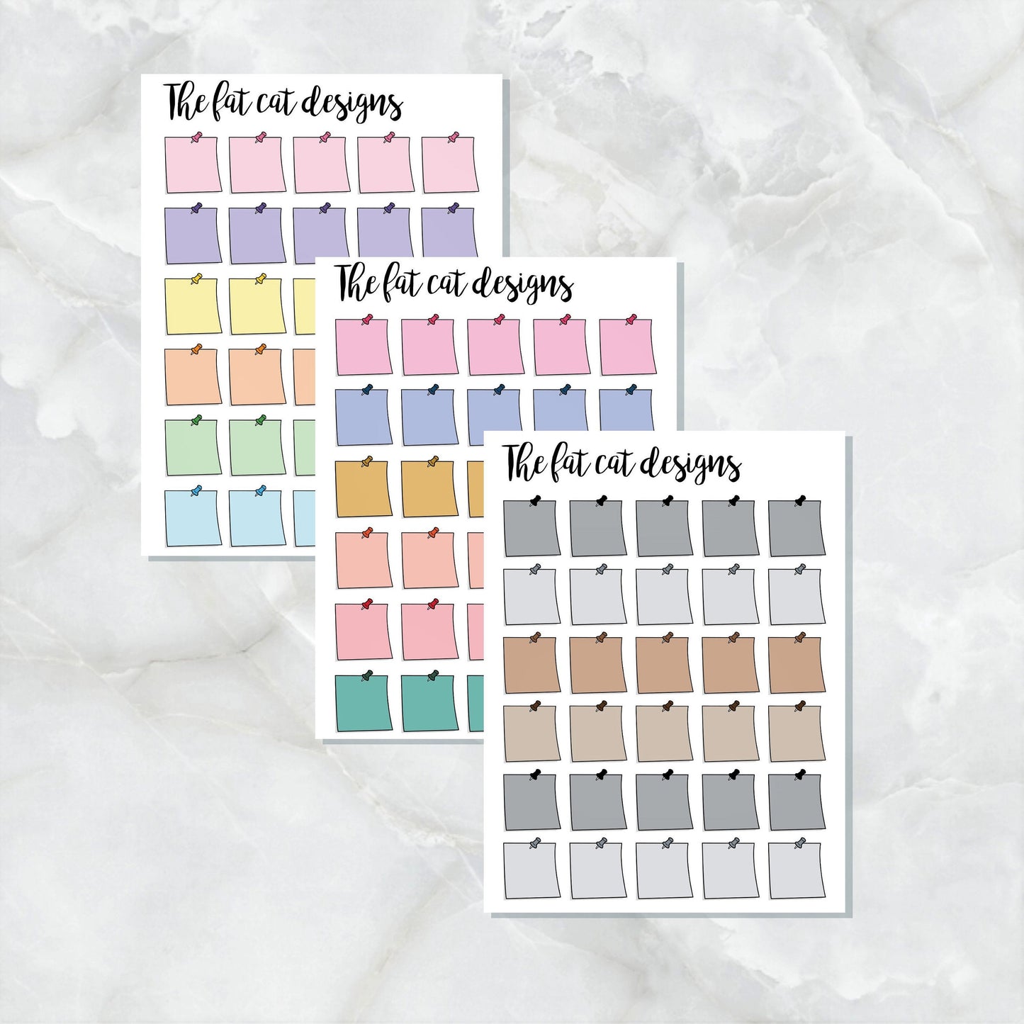 Cute mini sticky notes Planner Stickers for the Hobonichi Weeks Pocket Micro Travelers Notebooks