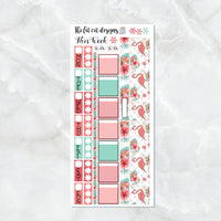 Pink Flamingos Planner Stickers for the Hobonichi Weeks