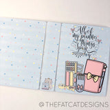 Sticker Album Sparks Joy for Planners large size 5x7 with 60 sheets for Erin Condren Happy Planner Stickers