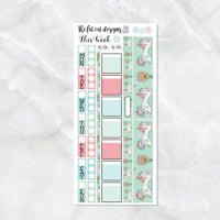 Sweet Cat Unicorn Caticorn Planner Stickers for the Hobonichi Weeks