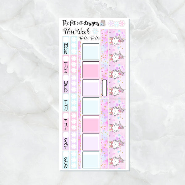 Ballerina Cat Planner Stickers for the Hobonichi Weeks