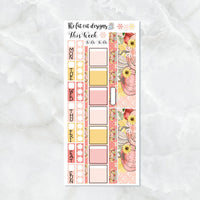 Fall Pumpkin Patch Garden Planner Stickers for the Hobonichi Weeks