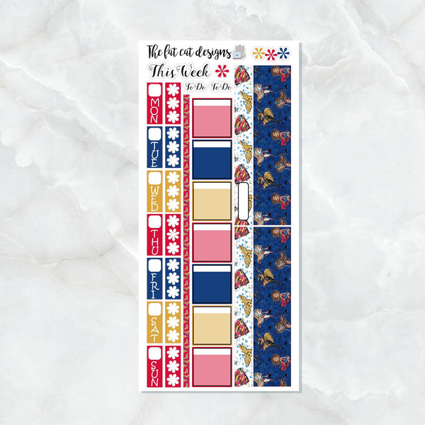 Super Women Heros Planner Stickers for the Hobonichi Weeks