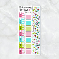 Christmas Holiday Lights Planner Stickers for the Hobonichi Weeks