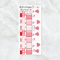 Happy Valentines Day Planner Stickers for the Hobonichi Weeks