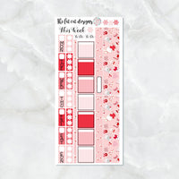 Cute Valentines Day Planner Stickers for the Hobonichi Weeks