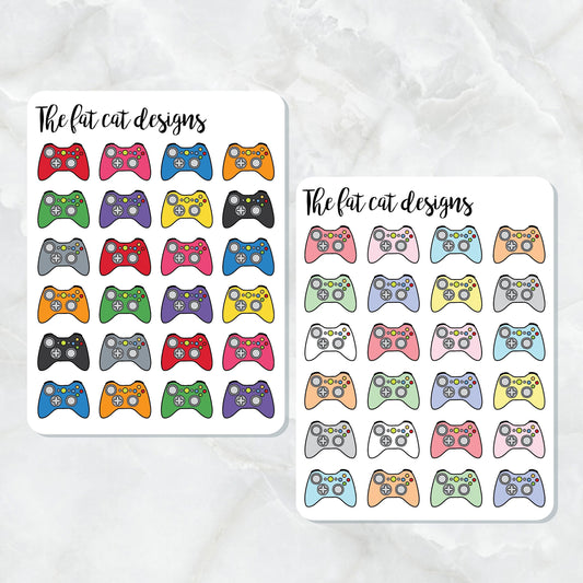 Video Game Controllers Gaming Planner Stickers for  Happy Planner Filofax Plum Paper Recollections Travelers Notebooks