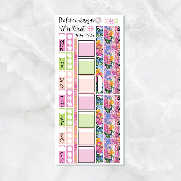 Paradise Beach Planner Stickers for the Hobonichi Weeks