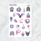 Spooky Pastel Halloween Planner Stickers Standard Weekly Kit