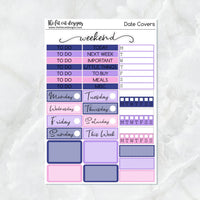 Dreamy Skies Rainbow Planner Stickers Standard Weekly Kit