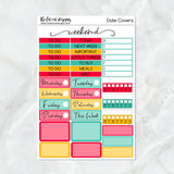 Tropical Christmas Holiday Planner Stickers Standard Weekly Kit